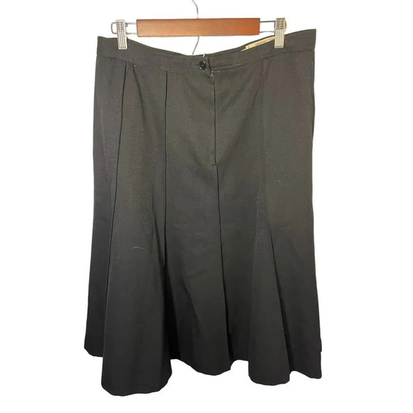 Valentino Sz,12/46 made in Italy wool seamed flared a-line couture lined Vintage - Picture 2 of 7